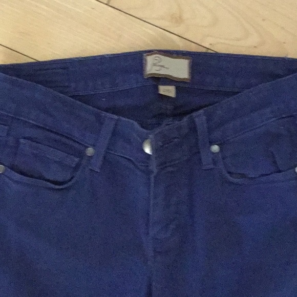 PAIGE cobalt blue Size 26 Skinny Jean - Picture 2 of 5